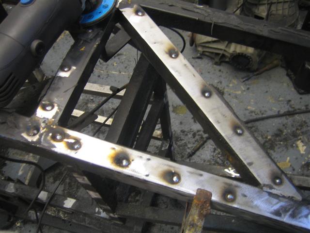 welding rivet holes